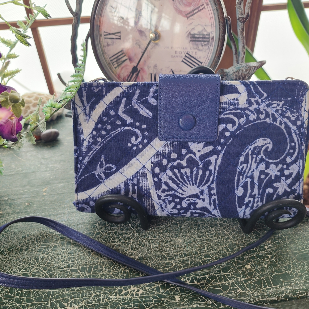 Vera Bradley Blue Paisley Crossbody Bag